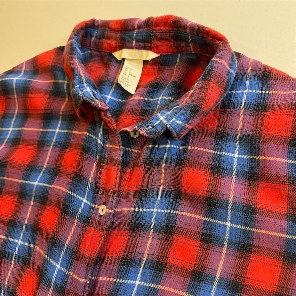 J. Crew‎ Women's Plaid Button-Up Shirt Size 8 Multicolor Long Sleeve